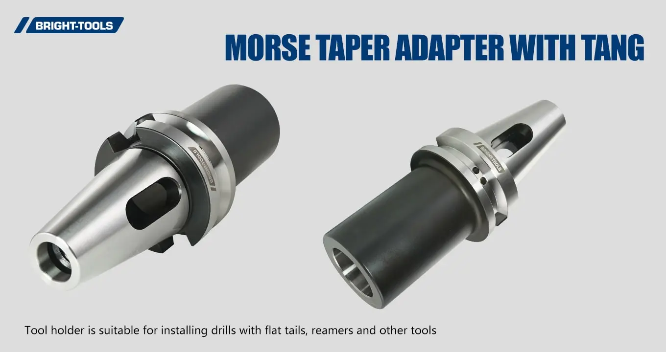 Adaptador de cone Morse com porta-ferramentas Tang de Bt
