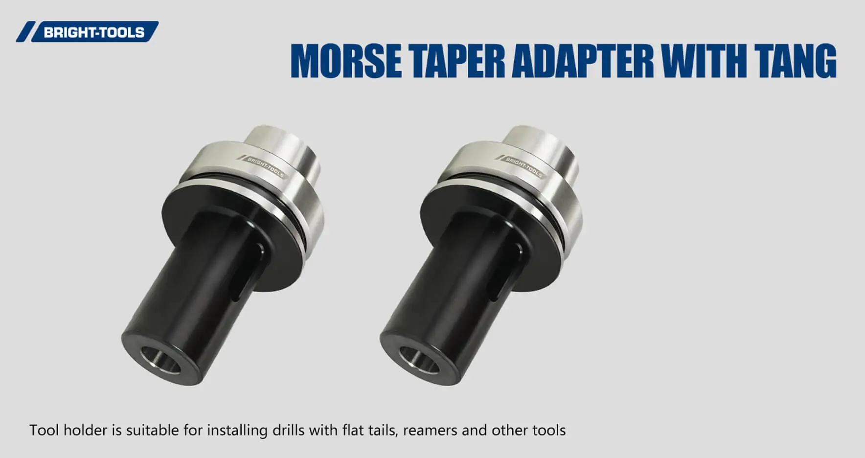 Adaptador de cone Morse com tang de garfos de suporte de ferramenta Cnc