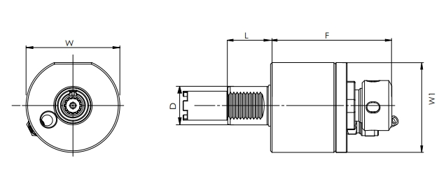 ESPECIFICAÇÃO DA CABEÇA CONDUZIDA AXIAL VDI, HAAS PASSADA