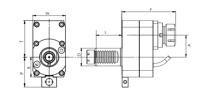 ESPECIFICAÇÃO DA CABEÇA AXIAL DRIVEN VDI, OFFSET, STEPPED HAAS