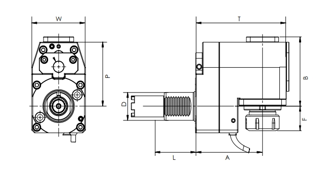 ESPECIFICAÇÃO DA CABEÇA CONDUZIDA RADIAL VDI, OFFSET, STEPPED HAAS