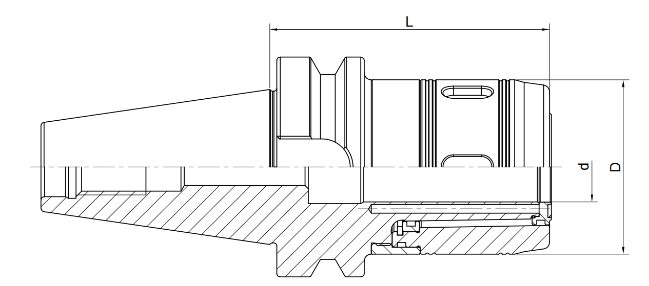 ESPECIFICAÇÃO DO Power Milling Chuck