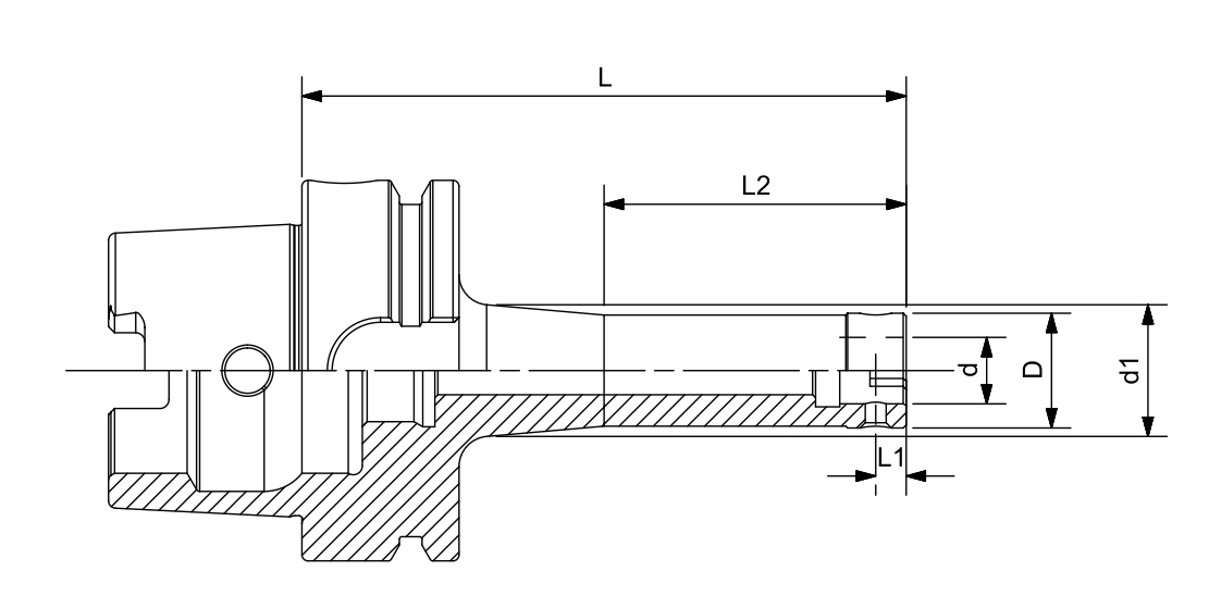ESPECIFICAÇÃO DA DIN 69893 HSK-A TITULAR FERRAMENTAS