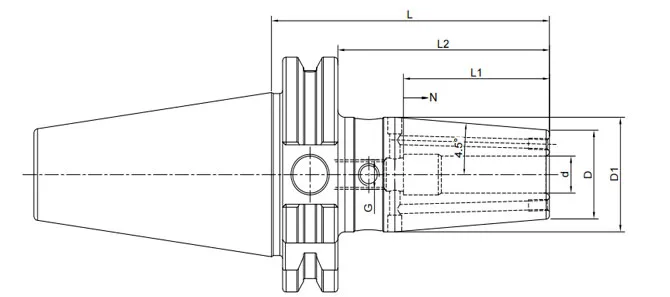 ESPECIFICAÇÕES DO MANDRIL DE ENCAIXE POR CONTRAÇÃO SK 4,5°, REFRIGERANTE