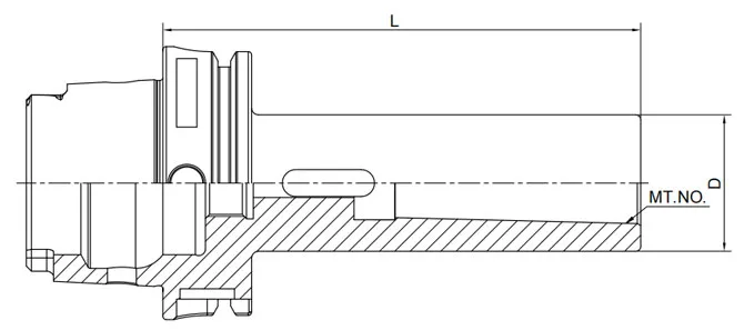 ESPECIFICAÇÃO DO ADAPTADOR DE CONE MORSE DIN 69893 COM LINGUETA