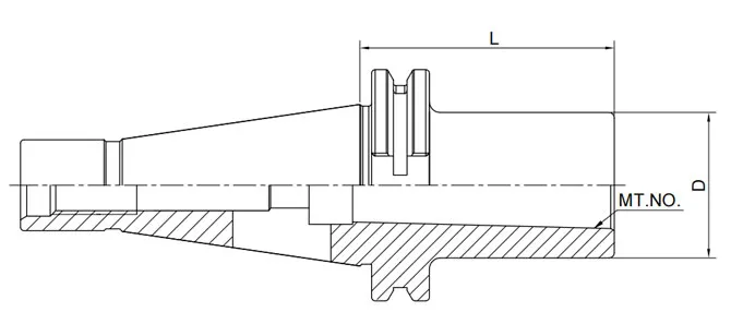 ESPECIFICAÇÃO DO ADAPTADOR DE CONE MORSE GOST 25827-93 COM LINGUETA