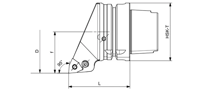 ESPECIFICAÇÕES DA FERRAMENTA DE TORNEAMENTO HSK-T PWLNR | PWLNL 95°/80°