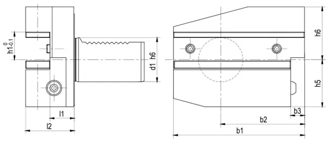 ESPECIFICAÇÃO DO SUPORTE RADIAL FORM B7 INVERTIDO À DIREITA, LONGO