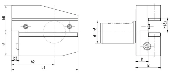 ESPECIFICAÇÃO DO SUPORTE RADIAL FORM B8 INVERTIDO À ESQUERDA, LONGO