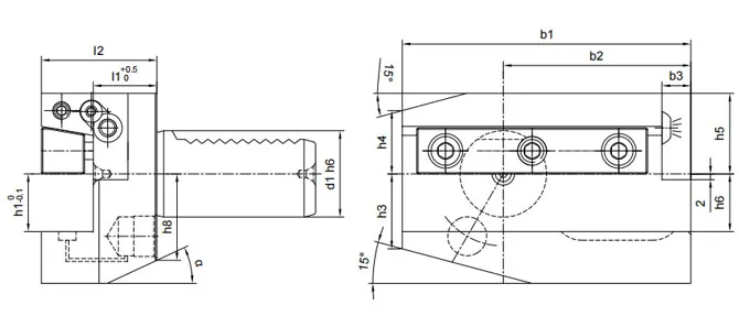 ESPECIFICAÇÕES DOS SUPORTES DE FIXAÇÃO RADIAL, LONGOS, PARA REFRIGERANTE E COM ABRAÇADEIRA EM CUNHA B5AK