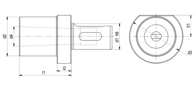 ESPECIFICAÇÃO DO ADAPTADOR DE CONE MORSE FORM F