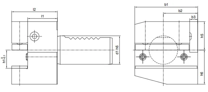 ESPECIFICAÇÃO DO SUPORTE RADIAL FORM B1 DIREITO, CURTO