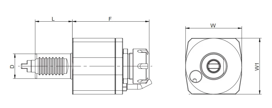 ESPECIFICAÇÃO DA CABEÇA ACIONADA AXIAL VDI, DIN 1809
