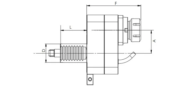 ESPECIFICAÇÃO DA CABEÇA AXIAL VDI, DESLOCADA, DIN 1809