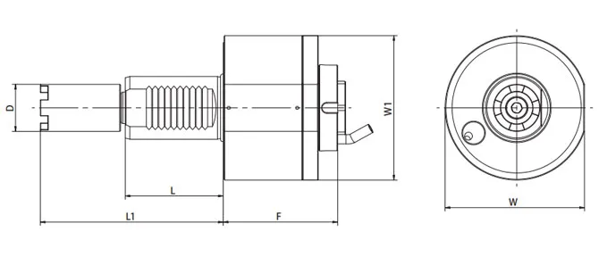 ESPECIFICAÇÃO DA CABEÇA AXIAL VDI, HAAS ESCALONADA